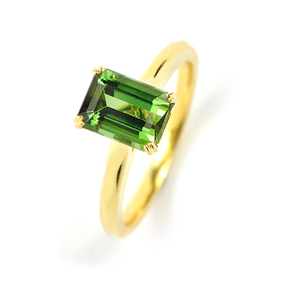 Rose Ann Emerald Ring (Green Tourmaline)