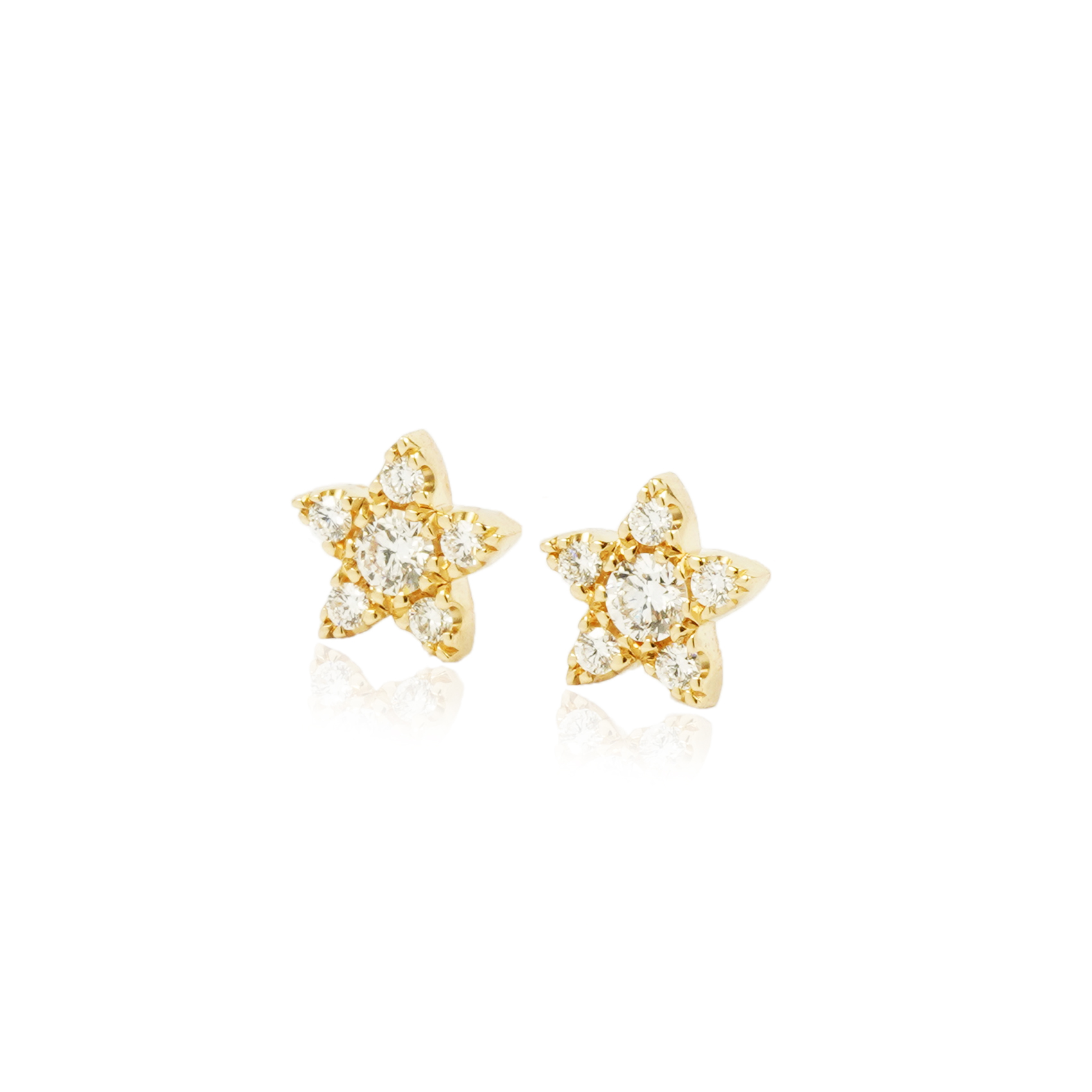 Star Pave Mini Earrings