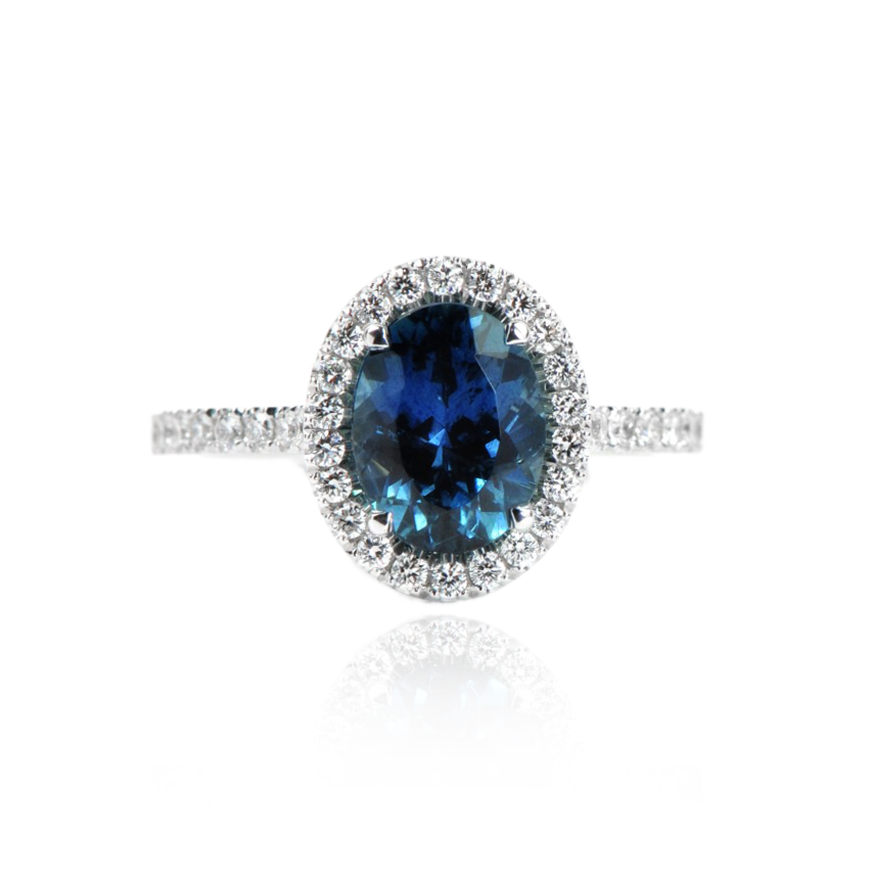 Montana Castel Pavé Ring (Blue Sapphire)