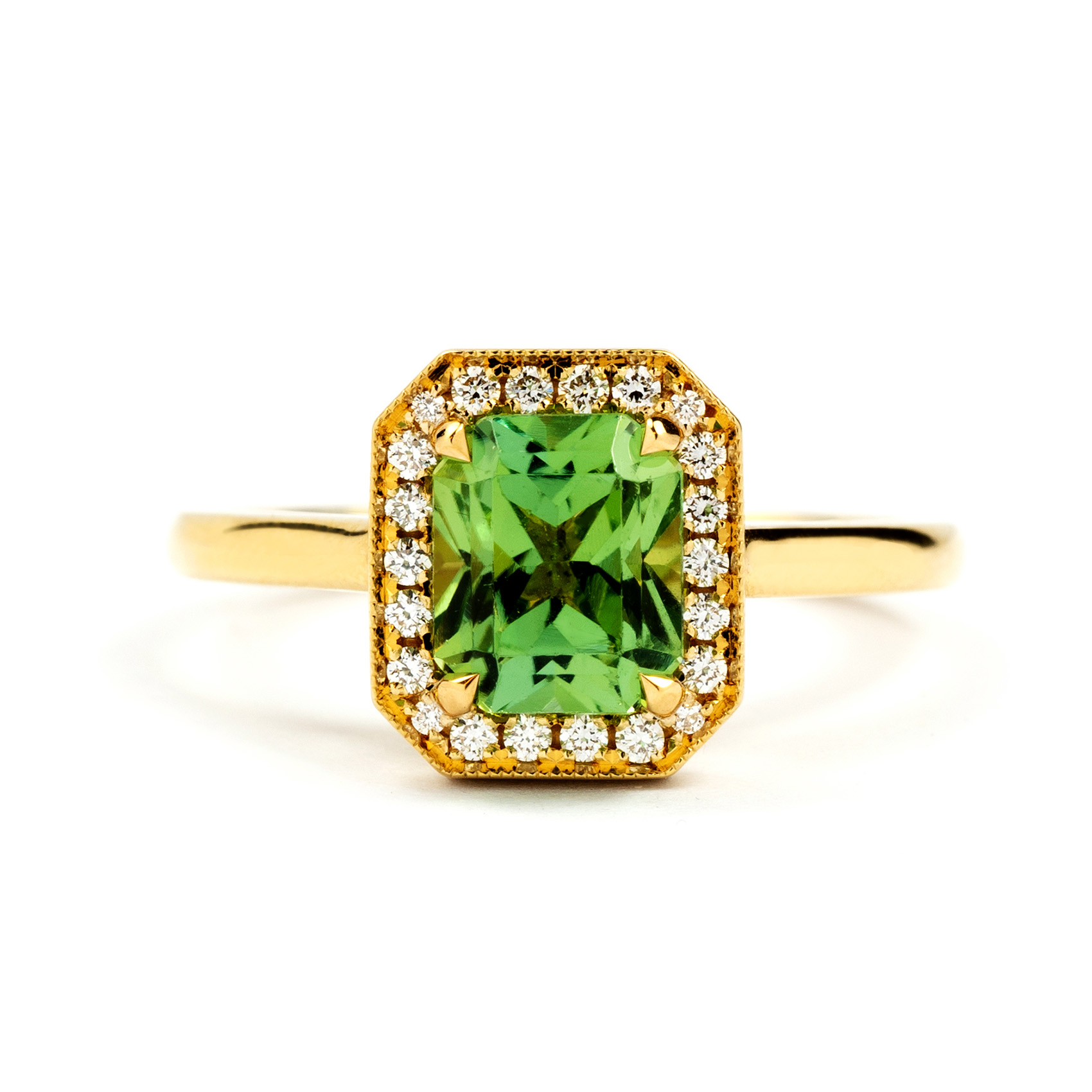 Cosmo Vintage Ring Green Tourmaline