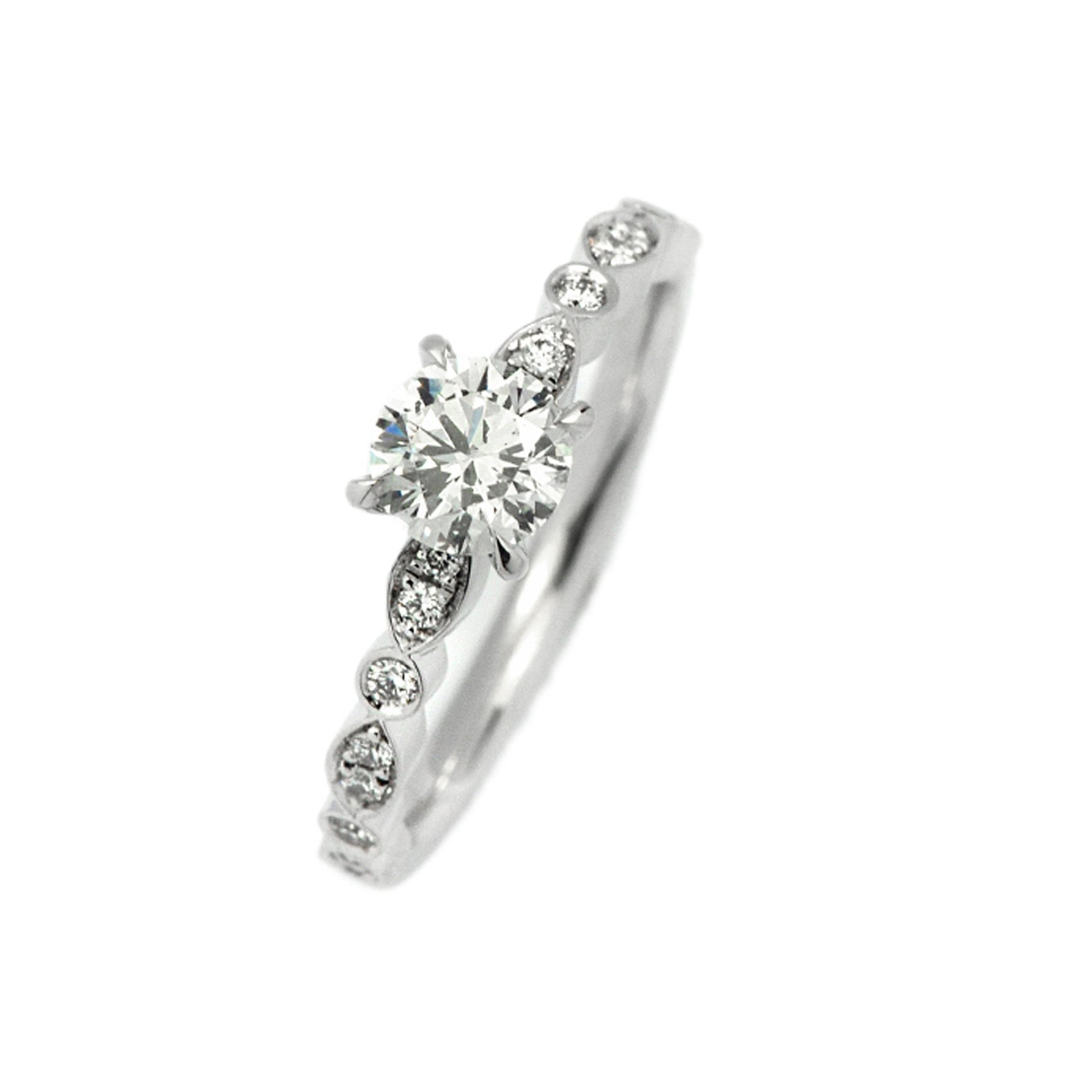 Juliet Solitaire Ring White Gold