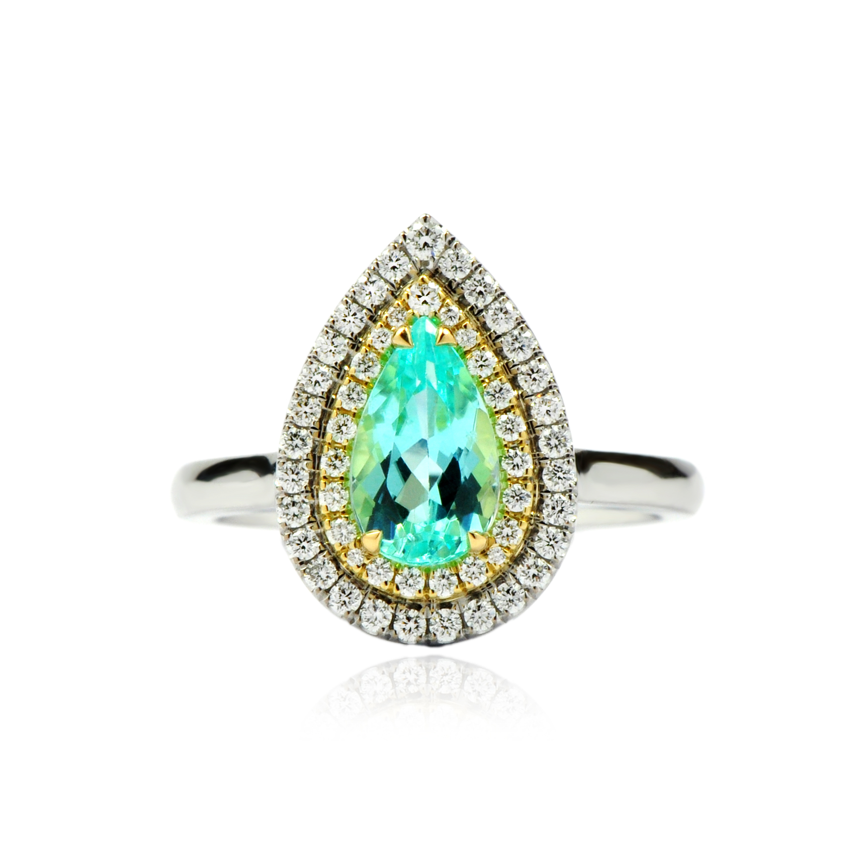 Bellevue Dbl Halo Castel Ring (Paraiba)