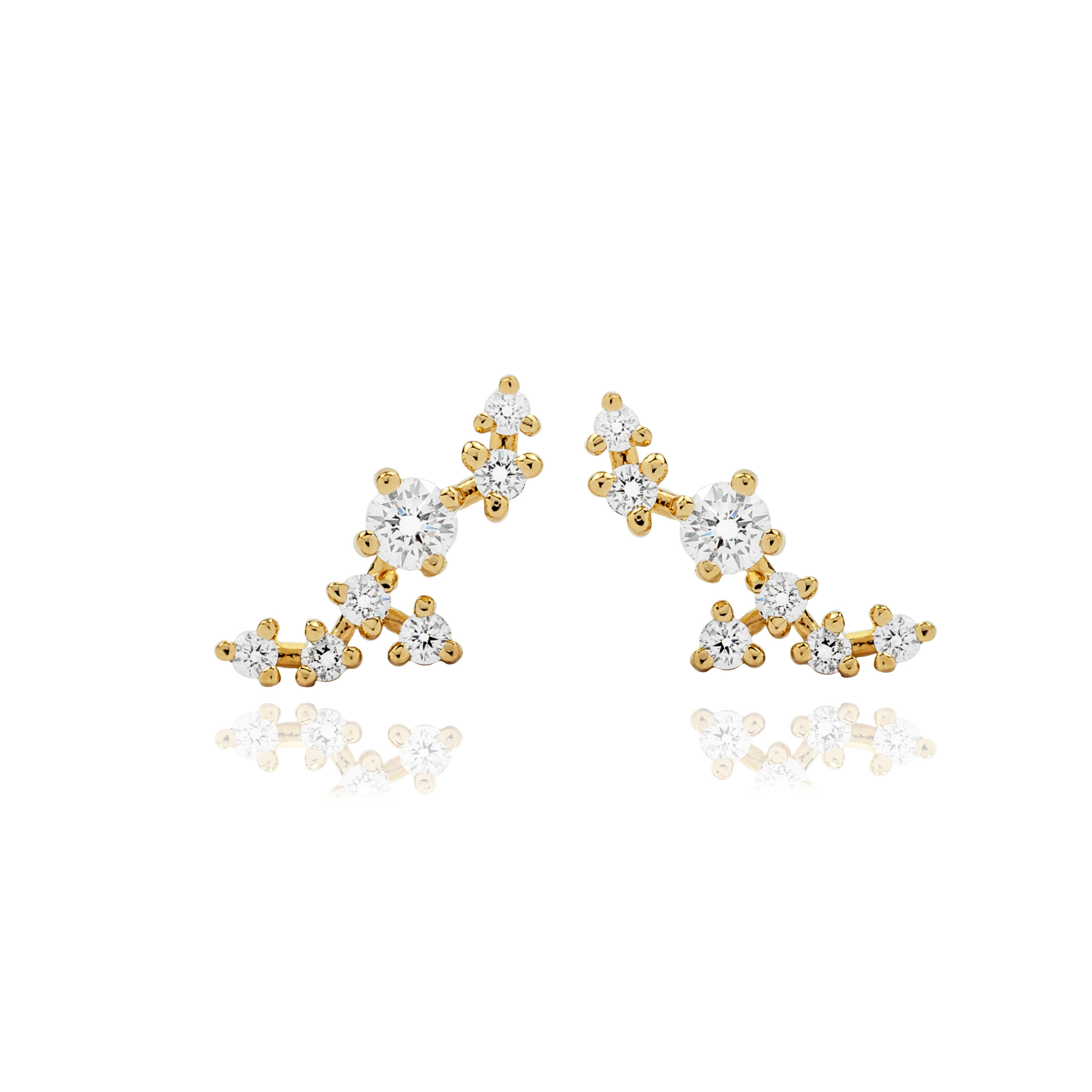 Blossom Stud Earrings Gold