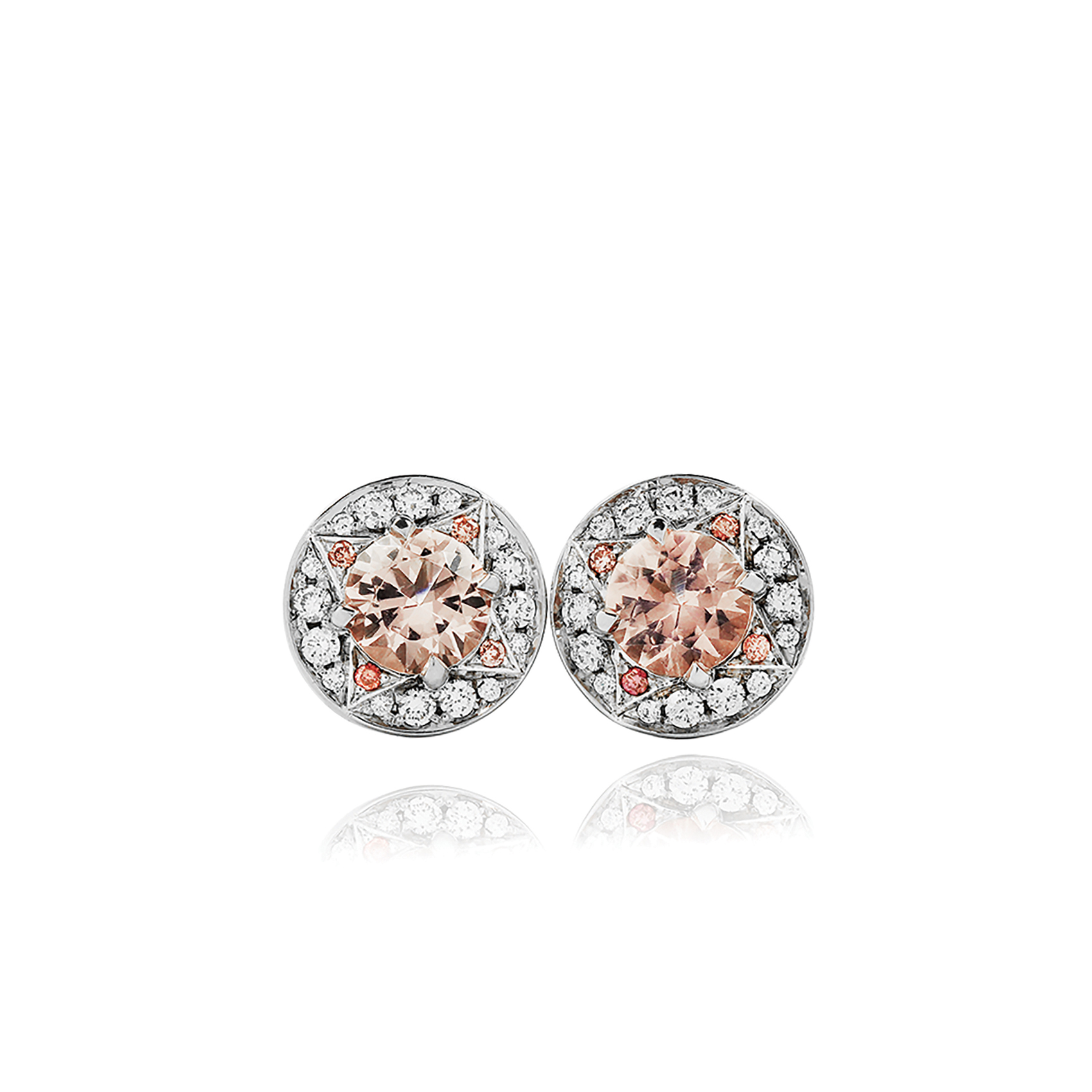 Compass Earrings Morganite