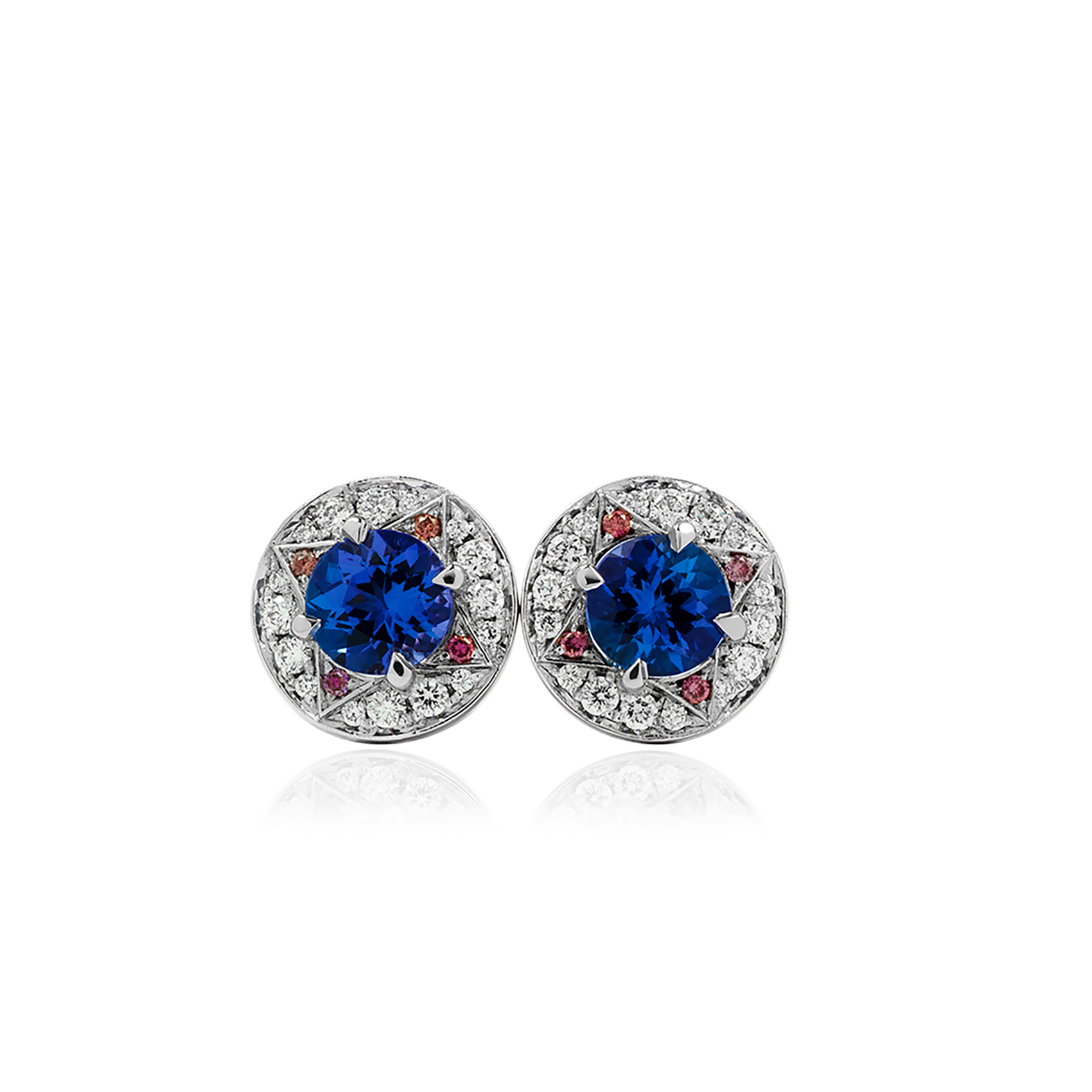 Compass Earrings Tanzanite