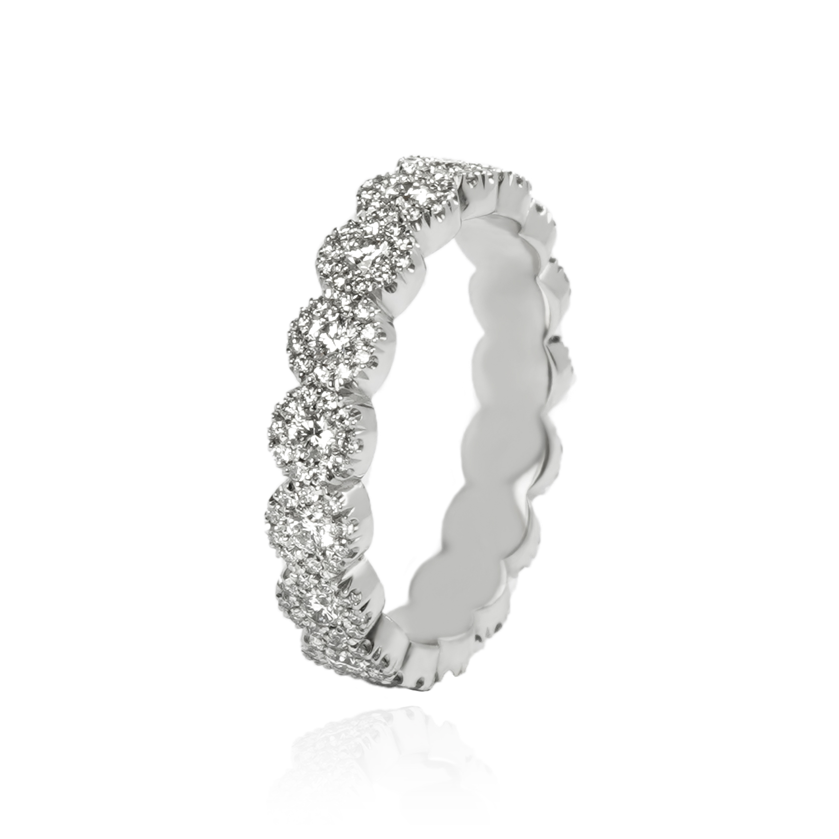 Flower Eternity Ring (Full Set)