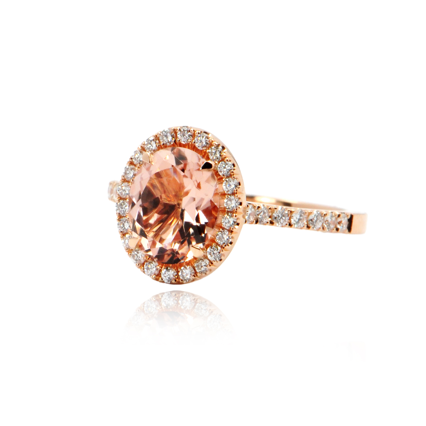 Montana Castel Pavé Ring (Morganite)