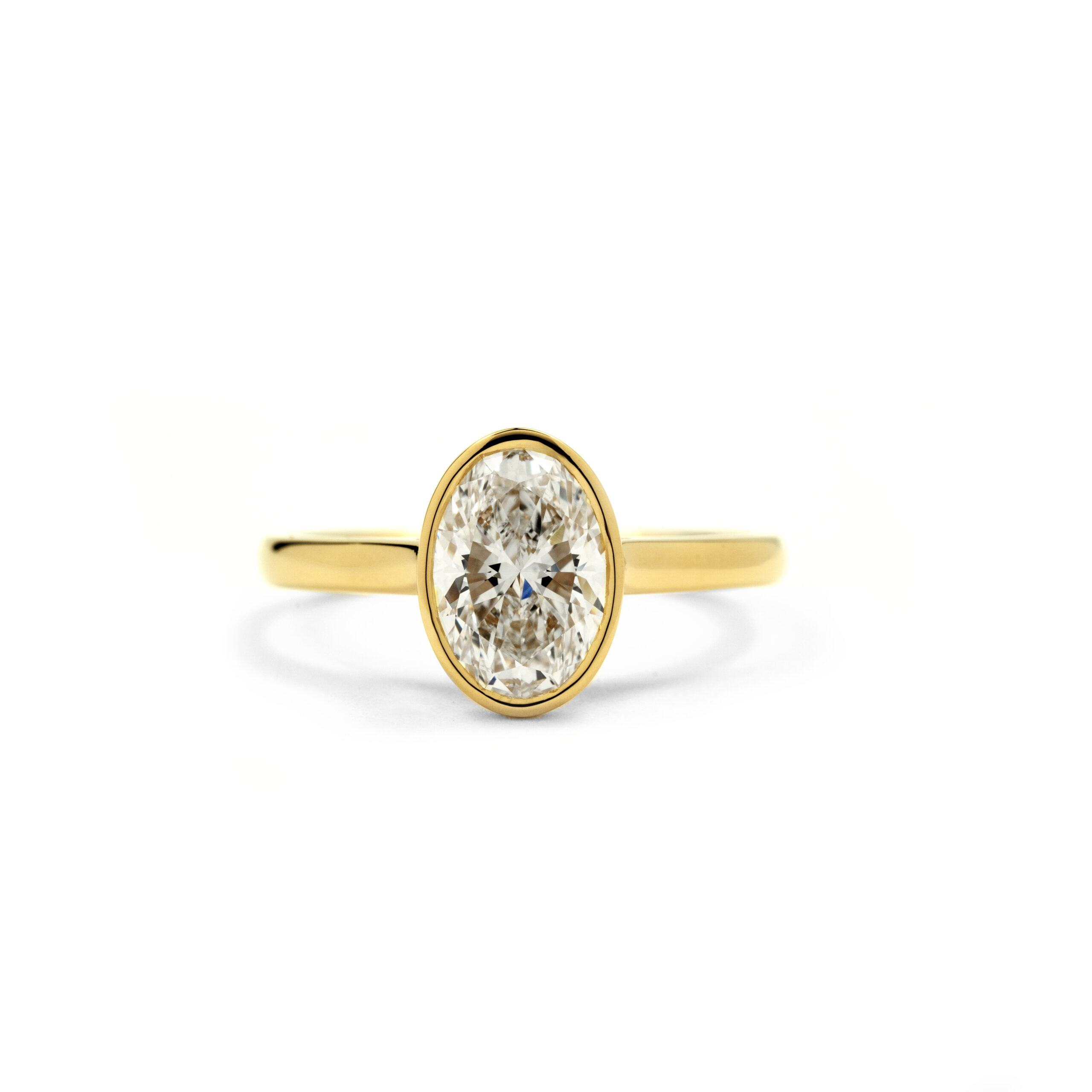 Papillon Bezel Set Diamond Ring