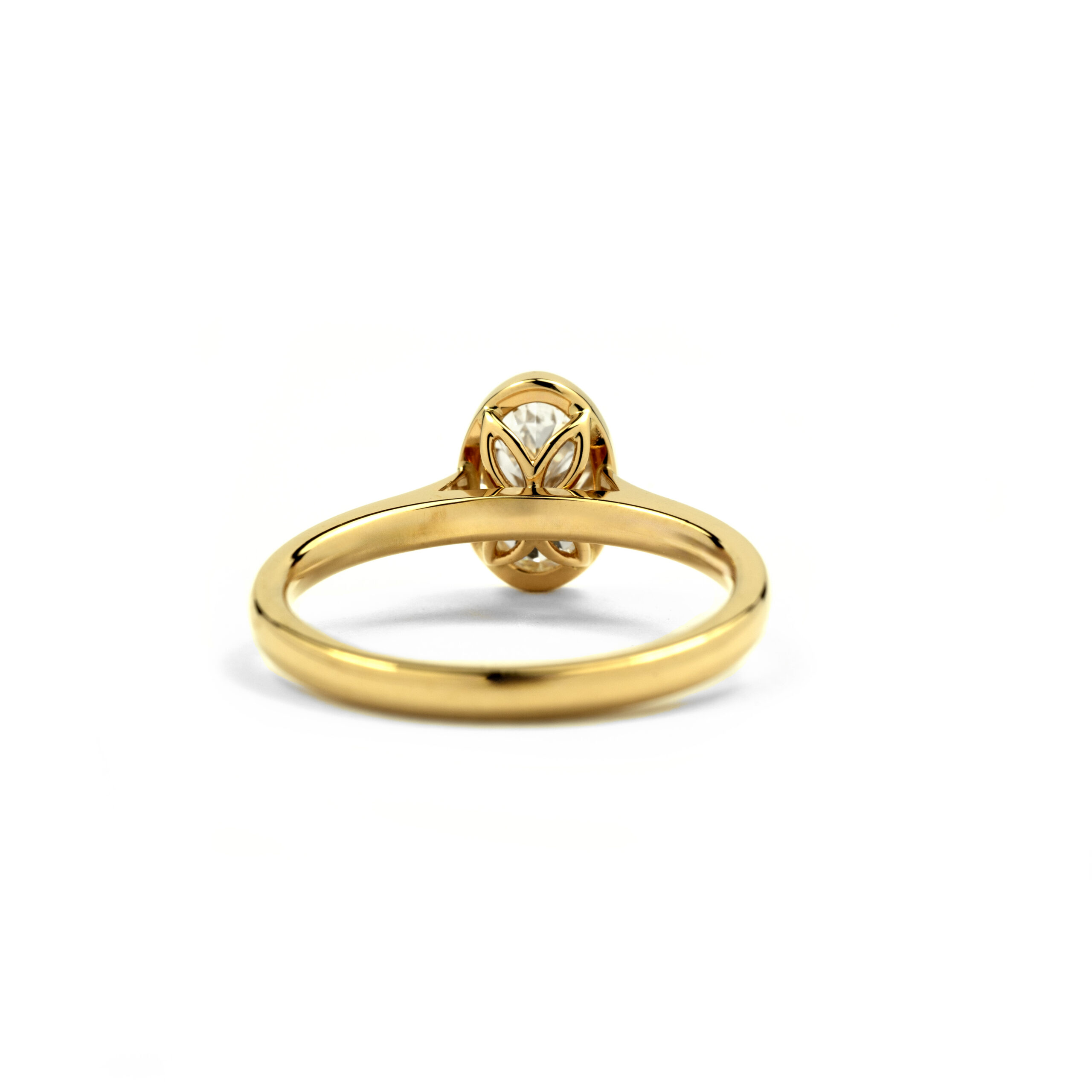 Papillon Bezel Set Diamond Ring - Image 3